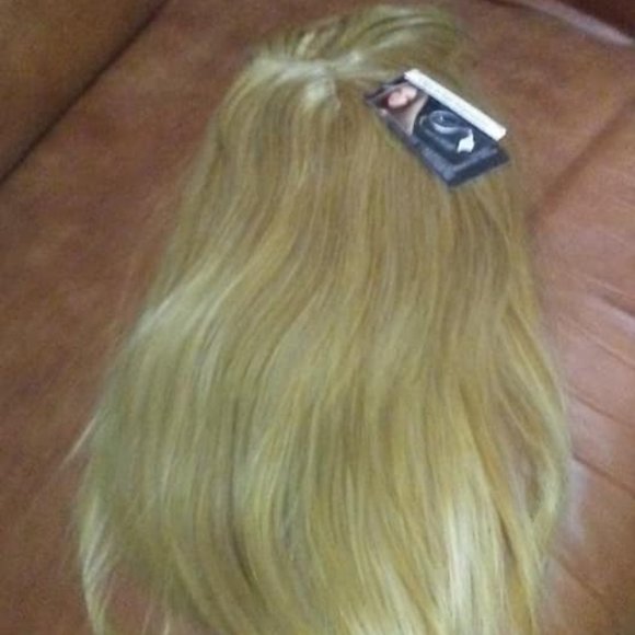 Clip In Synthetic Hair Topper With Bangs main image 12